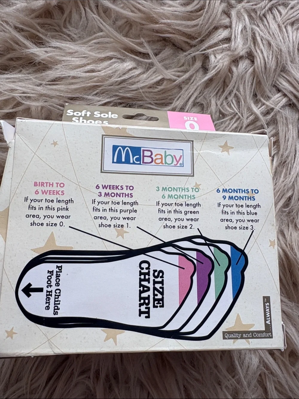 White Vintage New McBaby Soft Sole Baby Walkers - Size 0